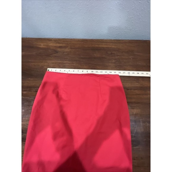 Parophase Skirt Women 6‎ Red Pencil Knee Length Work Career Wear - Picture 5 of 7